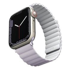 UNIQ UNIQ ŘEMÍNEK REVIX APPLE WATCH SERIES 1/2/3/4/5/6/7/8/9/SE/SE2 38/40/41 MM. OBOUSTRANNÉ MAGNETICKÉ LILA-BÍLÁ/LILA-BÍLÁ