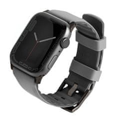 UNIQ UNIQ ŘEMÍNEK LINUS APPLE WATCH SERIES 1/2/3/4/5/6/7/8/9/SE/SE2/ULTRA/ULTRA 2 42/44/45/49 MM. AIROSOFT SILIKONOVĚ ŠEDÁ/KŘÍDOVĚ ŠEDÁ