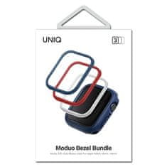 UNIQ UNIQ RÁMEČKY PRO MODUO 3V1 APPLE WATCH SERIES 4/5/6/7/8/9/SE/SE2 44/45 MM MODRO-ČERVENÁ-BÍLÁ/MODRO-ČERVENO-BÍLÁ