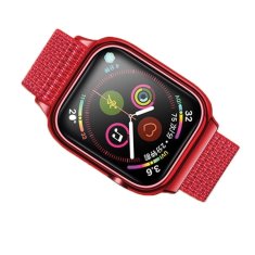 USAMS USAMS ŘEMÍNEK S POUZDREM PRO APPLE WATCH 4/5/6/7/ SE 44/45 MM. ČERVENÁ/ČERVENÁ ZB74IW3 (US-ZB074)