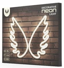 Forever Light Neonové nástěnné svítidlo LED křídla 39,5x32,5x1,6cm pro USB