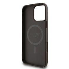 Guess GUESS GUHMP16LP4RPSW IPHONE 16 PRO 6,3" HNĚDÉ/HNĚDÉ PEVNÉ POUZDRO 4G PRINTED STRIPES MAGSAFE