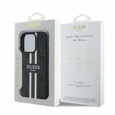 Guess GUESS GUHMP16LP4RPSK IPHONE 16 PRO 6.3" CZARNY/BLACK HARDCASE 4G PRINTED STRIPES MAGSAFE