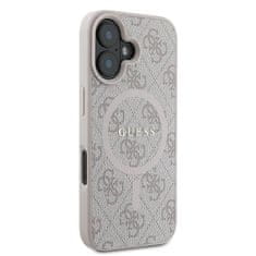 Guess GUESS GUHMP16MG4GFRP IPHONE 16 PLUS 6,7" RŮŽOVÉ/RŮŽOVÉ PEVNÉ POUZDRO 4G RING CLASSIC LOGO MAGSAFE