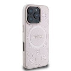 Guess GUESS GUHMP16XPSAPSMEP IPHONE 16 PRO MAX 6.9" RÓŻOWY/PINK HARDCASE SAFFIANO PEONY CLASSIC LOGO MAGSAFE