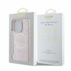 Guess GUESS GUHMP16XPSAPSMEP IPHONE 16 PRO MAX 6.9" RÓŻOWY/PINK HARDCASE SAFFIANO PEONY CLASSIC LOGO MAGSAFE