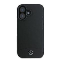 MERCEDES MERCEDES MEHMP16S23RBARK IPHONE 16 6,1" ČERNO/ČERNÉ PEVNÉ POUZDRO S TEXTUROVANOU A HLADKOU KŮŽÍ MAGSAFE