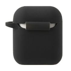 UNBRANDED MINI MIACA2SLTBK AIRPODS 1/2 KRYT ČERNÝ/ČERNÝ PEVNÝ OBAL SILIKONOVÁ KOLEKCE