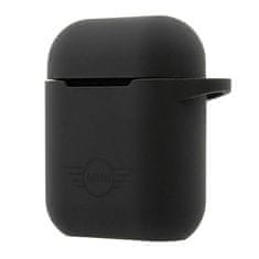 UNBRANDED MINI MIACA2SLTBK AIRPODS 1/2 KRYT ČERNÝ/ČERNÝ PEVNÝ OBAL SILIKONOVÁ KOLEKCE