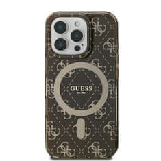 UNBRANDED GUESS GUHMP16LH4DTEW IPHONE 16 PRO 6,3" HNĚDÝ/HNĚDÝ PEVNÝ OBAL IML 4G POZADÍ MAGSAFE