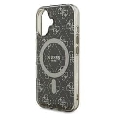 UNBRANDED GUESS GUHMP16SH4DTEW IPHONE 16 6,1" HNĚDÝ/HNĚDÝ PEVNÝ OBAL IML 4G POZADÍ MAGSAFE