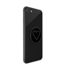 UNBRANDED POPSOCKETS 2 WHITE HEART BLACK 800667 DRŽÁK TELEFONU A STOJÁNEK - STANDARDNÍ