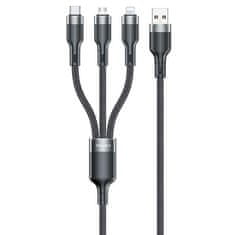 Awei AWEI KABEL CL-975 USB-C/LIGHTNING/MICO 3V1 ČERNÝ/ČERNÝ