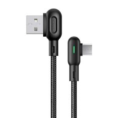 USAMS USAMS MICROUSB KABEL 2A 1,2M U57 ŠIKMÝ KABEL ČERNO/ČERNÝ SJ458USB01 (US-SJ458)