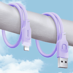 USAMS USAMS LIGHTNING CABLE 2,4A 1,2M FAST CHARGING LITHE SERIES ČERNÁ/ČERNÁ SJ565USB01 (US-SJ565)