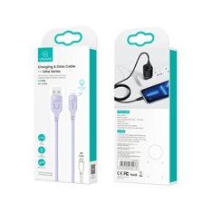 USAMS USAMS LIGHTNING CABLE 2,4A 1,2M FAST CHARGING LITHE SERIES FIALOVÁ/FIALOVÁ SJ565USB03 (US-SJ565)