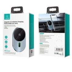 UNBRANDED USAMS MAGNETIC CAR WIRELESS CHARGING 15W INDUKČNÍ DRŽÁK PRO VENTILACI. ŠEDÁ/ŠEDÁ CD170DZ01 (US-CD170)