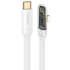 USAMS USAMS ÚHLOVÝ KABEL USB-C NA LIGHTNING PD 20W RYCHLE NABÍJECÍ KABEL ŘADY ICEFLAKE 1,2 M BÍLÝ/BÍLÝ SJ583USB02 (US-SJ583)