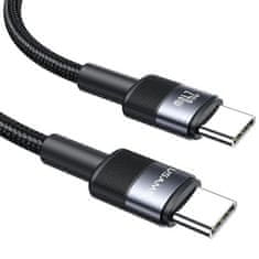 USAMS USAMS PLETENÝ KABEL 240W USB-C/USB-C 1,2M SY SERIES ZAŠPINIT SJ727USB01