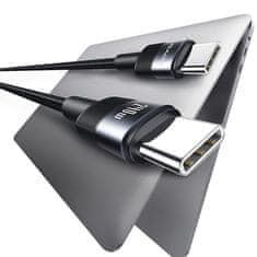 USAMS USAMS PLETENÝ KABEL 240W USB-C/USB-C 1,2M SY SERIES ZAŠPINIT SJ727USB01