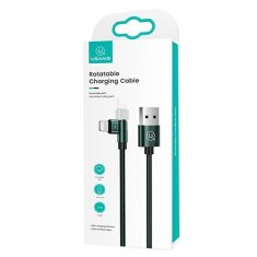 USAMS USAMS PLETENÝ OTOČNÝ KABEL U60 2A LIGHTNING ZELENÝ/ZELENÝ 1M SJ476USB02 (US-SJ476)