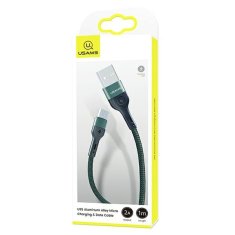 USAMS USAMS PLETENÝ KABEL U55 2A MICRO USB ZELENÝ/ZELENÝ 1M SJ450USB02 (US-SJ450)