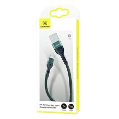 USAMS USAMS PLETENÝ KABEL U55 2A USB-C 1 KS. PRO SADU U55 ZELENÁ/ZELENÁ 1M SJ449USBSG02 (US-SJ449)