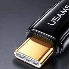 USAMS USAMS PLETENÝ KABEL U82 USB-C NA USB-C 2M 240W PD 3.1 FAST CHARGING ČERNÁ/ČERNÁ SJ581USB01 (US-SJ581)