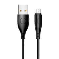 USAMS USAMS KABEL U18 MICROUSB 2A RYCHLÉ NABÍJENÍ 1M ČERNO/ČERNÝ SJ268USB01 (US-SJ268)