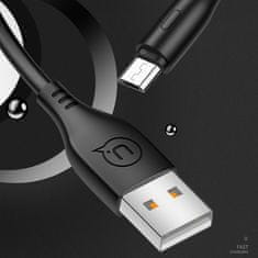 USAMS USAMS KABEL U18 MICROUSB 2A RYCHLÉ NABÍJENÍ 1M ČERNO/ČERNÝ SJ268USB01 (US-SJ268)