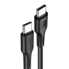 USAMS USAMS KABEL U43 USB-C NA USB-C 100W PD FAST CHARGE 5A 1,2M ČERNÁ/ČERNÁ SJ459USB01 (US-SJ459)