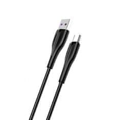 USAMS USAMS KABEL U38 USB-C 5A RYCHLÉ NABÍJENÍ PRO OPPO/HUAWEI 1M ČERNÁ/ČERNÁ SJ376USB01 (US-SJ376)