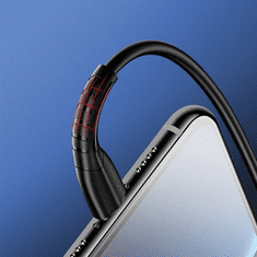 USAMS USAMS KABEL U35 USB-C 2A FAST CHARGE 1M ČERNÁ/ČERNÁ SJ366USB01 (US-SJ366)