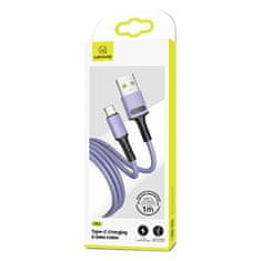 USAMS USAMS KABEL U52 USB-C 2A FAST CHARGE 1M FIALOVÝ/FIALOVÝ SJ436USB04 (US-SJ436)