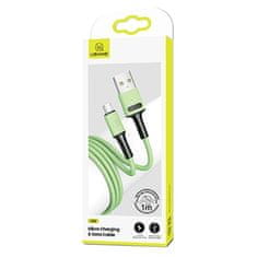 USAMS USAMS KABEL U52 MICROUSB 2A RYCHLÉ NABÍJENÍ 1M ZELENÝ/ZELENÝ SJ435USB02 (US-SJ435)