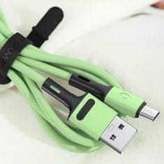 USAMS USAMS KABEL U52 MICROUSB 2A RYCHLÉ NABÍJENÍ 1M ZELENÝ/ZELENÝ SJ435USB02 (US-SJ435)