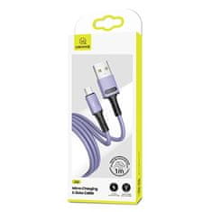 USAMS USAMS KABEL U52 MICROUSB 2A FAST CHARGE 1M FIALOVÝ/FIALOVÝ SJ435USB04 (US-SJ435)