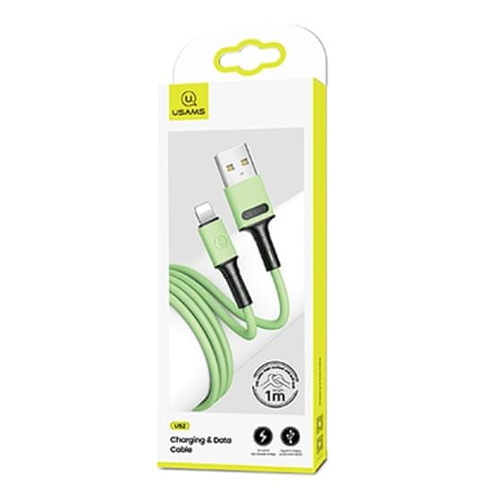 USAMS USAMS KABEL U52 LIGHTNING 2A FAST CHARGE 1M ZELENÁ/ZELENÁ SJ434USB02 (US-SJ434)