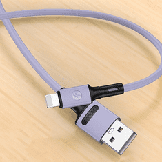 USAMS USAMS KABEL U52 LIGHTNING 2A FAST CHARGE 1M FIALOVÝ/FIALOVÝ SJ434USB04 (US-SJ434)