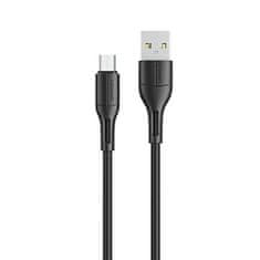 USAMS USAMS KABEL U68 MICROUSB 2A RYCHLÉ NABÍJENÍ 1M ČERNO/ČERNÝ SJ502USB01 (US-SJ502)