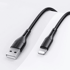 USAMS USAMS KABEL U68 LIGHTNING 2A FAST CHARGE 1M ČERNO/ČERNÝ SJ500USB01 (US-SJ500)