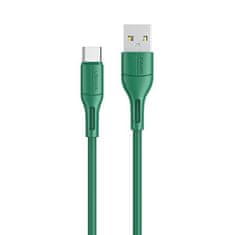 USAMS USAMS KABEL U68 USB-C 2A FAST CHARGE 1M ZELENÝ/ZELENÝ SJ501USB04 (US-SJ501)