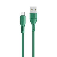 USAMS USAMS KABEL U68 MICROUSB 2A FAST CHARGE 1M ZELENÝ/ZELENÝ SJ502USB04 (US-SJ502)