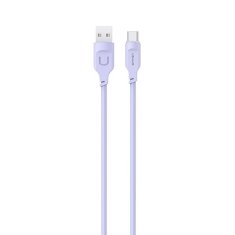 USAMS USAMS USB-C KABEL 6A 1,2M PORT DISPLEJ RYCHLO NABÍJECÍ LITHE SERIES FIALOVÁ/FIALOVÁ SJ568USB03 (US-SJ568)