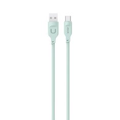 USAMS USAMS USB-C KABEL 6A 1,2M PORT DISPLEJ RYCHLÉ NABÍJENÍ LITHE SERIES ZELENÁ/ZELENÁ SJ568USB04 (US-SJ568)