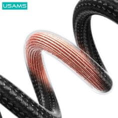 USAMS USAMS KABEL USB NA USB-C 3A 0,25 M RYCHLÉ NABÍJENÍ OCEL/LAK SJ680USB01 (US-SJ680)