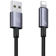 USAMS USAMS USB TO LIGHTNING KABEL 2,4 A 2 M RYCHLÉ NABÍJENÍ OCEL/LAK SJ669USB01 (US-SJ669)