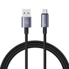 USAMS USAMS USB NA MICRO-USB KABEL 2A 1,2M RYCHLÉ NABÍJENÍ OCEL/LAK SJ668USB01 (US-SJ668)