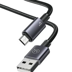 USAMS USAMS USB NA MICRO-USB KABEL 2A 1,2M RYCHLÉ NABÍJENÍ OCEL/LAK SJ668USB01 (US-SJ668)