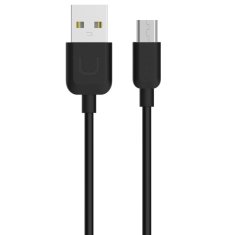 USAMS USAMS U-TURN MICROUSB KABEL 1M ČERNO/ČERNÝ 2A MICUSBXD01 (US-SJ098)